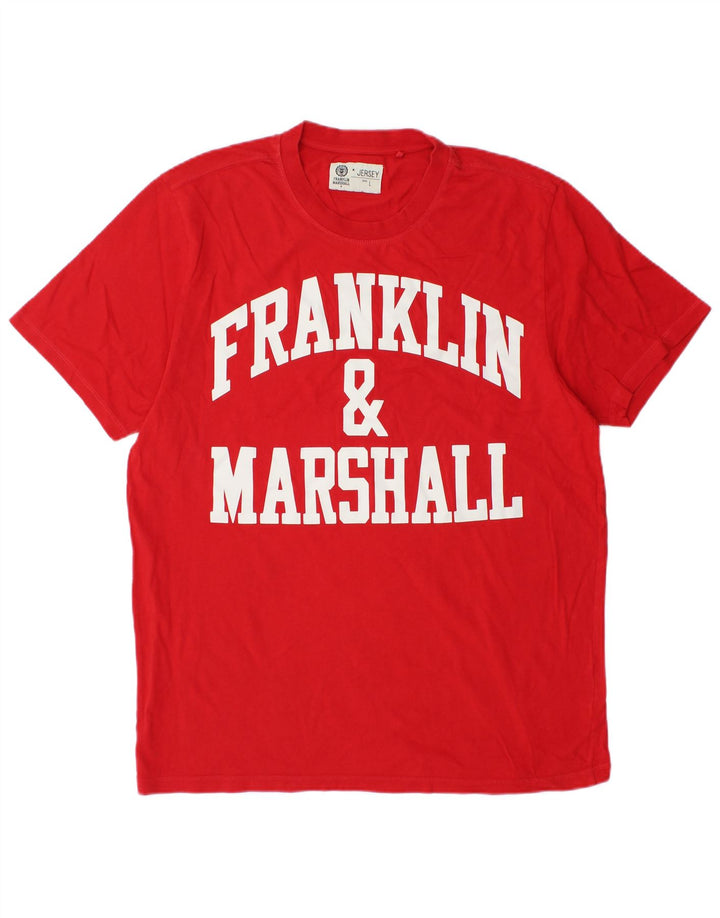 Franklin & Marshall T-Shirt Graphique Homme Grand Rouge Coton