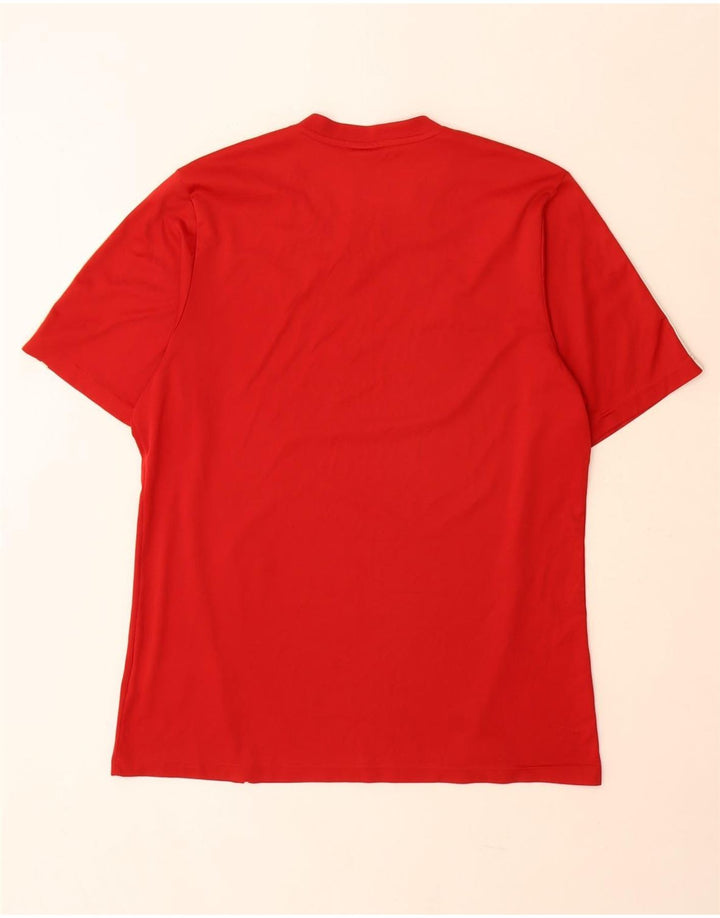 Adidas T-Shirt Homme Haut Large Rouge Polyester