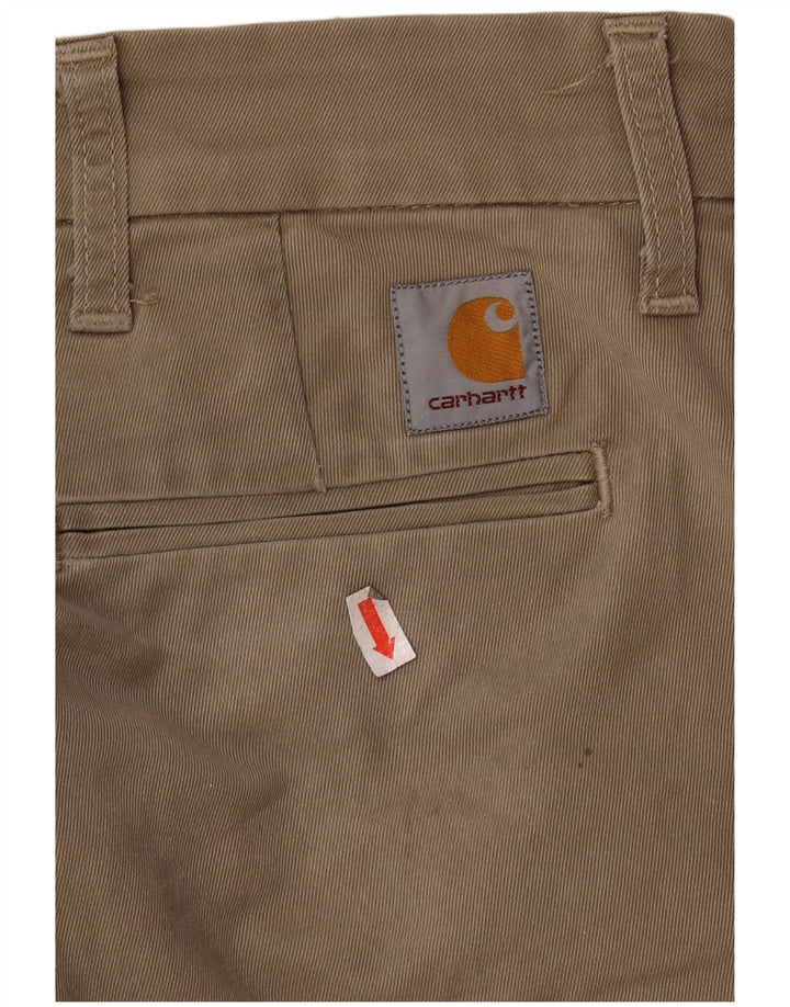 CARHARTT Pantalon Chino Slim Homme W29 L32 Coton Beige