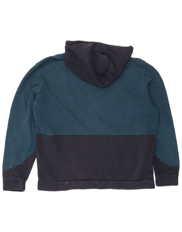 Jack & Jones Pull à capuche graphique pour homme 2XL en coton color block bleu marine