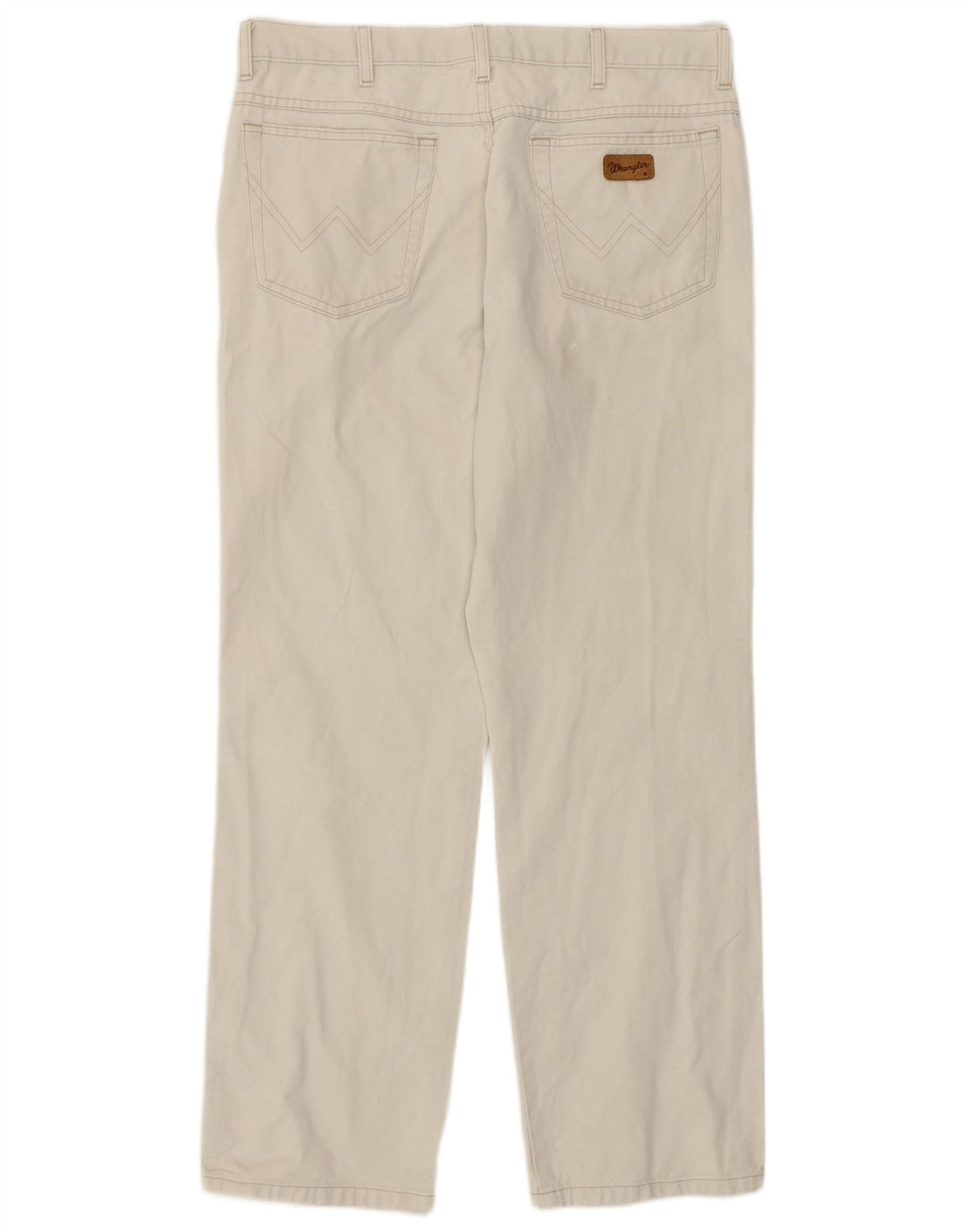 Wrangler Jean droit homme W34 L30 coton blanc cassé