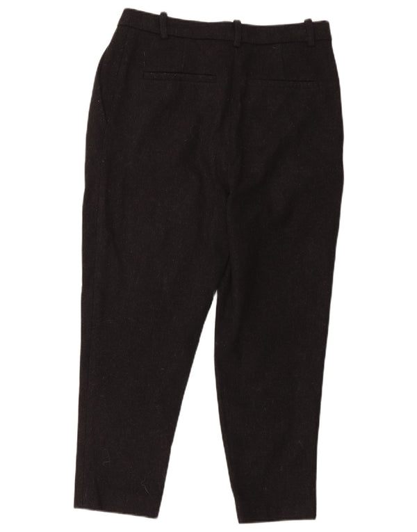 Cos Pantalon de costume court pour femme EU 36 Small W30 L25 Laine noire
