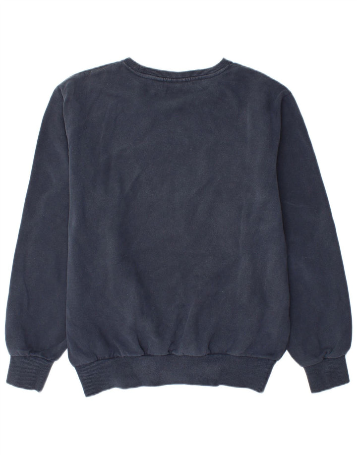 ELLESSE Pull Sweat Graphique Homme Bleu Marine Moyen Coton