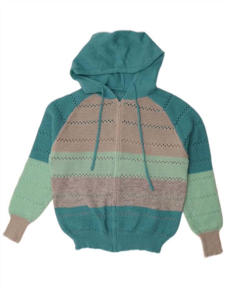 Shein Cardigan surdimensionné à fermeture éclair pour femme UK 14 Medium Multicolore