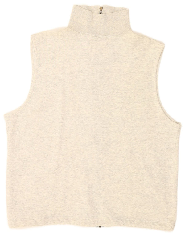 Champion Veste de survêtement sans manches pour homme XL en coton moucheté gris