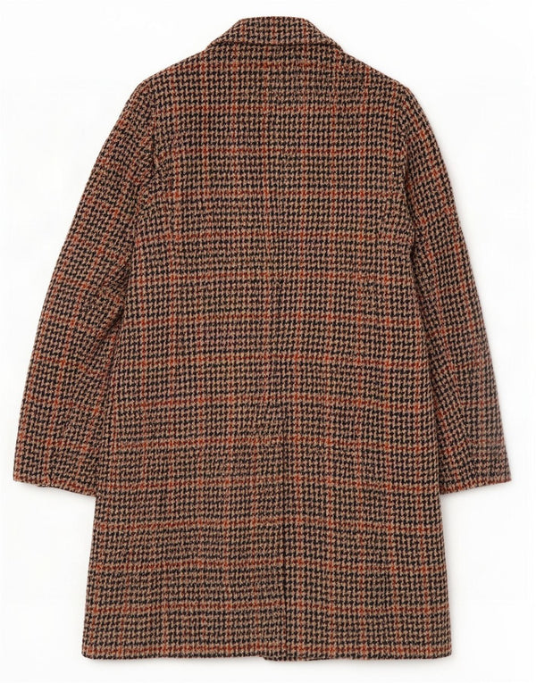 Trussardi Jeans Pardessus IT 40 Small en laine pied-de-poule multicolore |