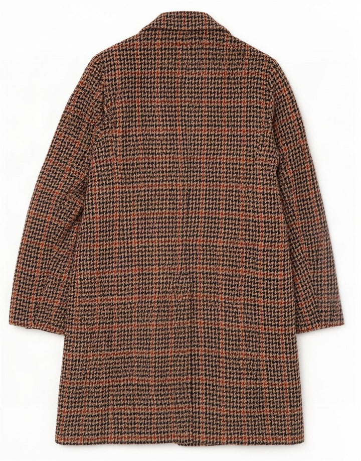 Trussardi Jeans Pardessus IT 40 Small en laine pied-de-poule multicolore |