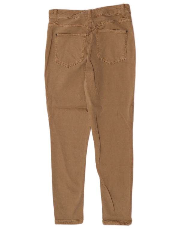 Marks & Spencer Pantalon skinny décontracté pour femme UK 14 Large W30 L26 Marron