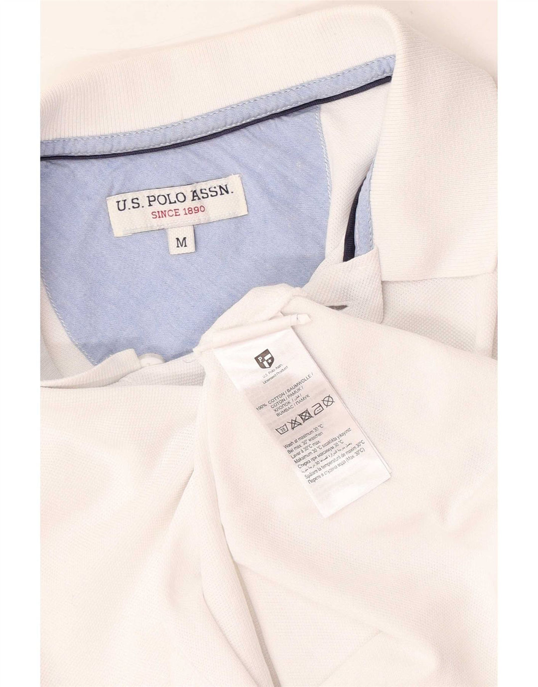 U.S. Polo Assn. Polo Homme Coton Blanc Moyen