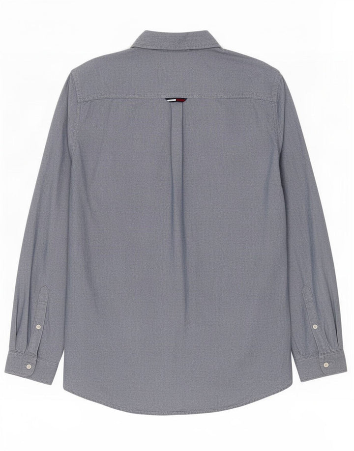 Tommy Hilfiger Chemise Regular Fit Homme Bleu Moyen Coton