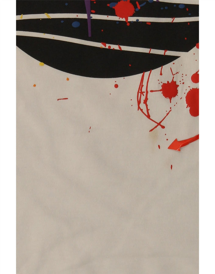 Timberland Mens Regular Fit Graphic T-Shirt Top XL Coton Blanc