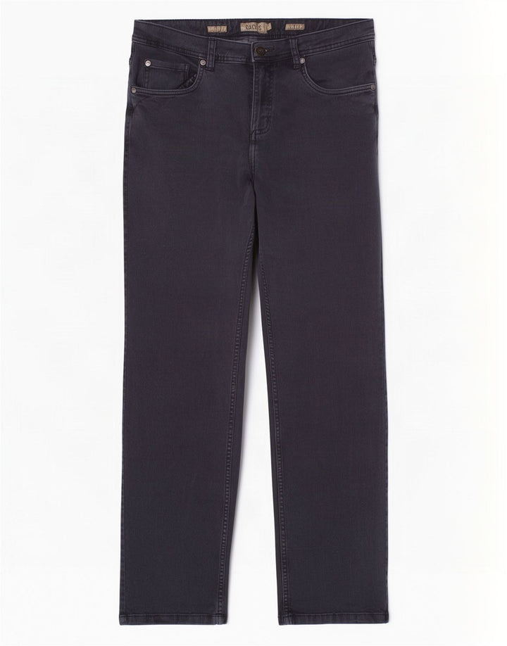 Dack's Jean droit homme IT 50 Large W32 L31 bleu marine coton