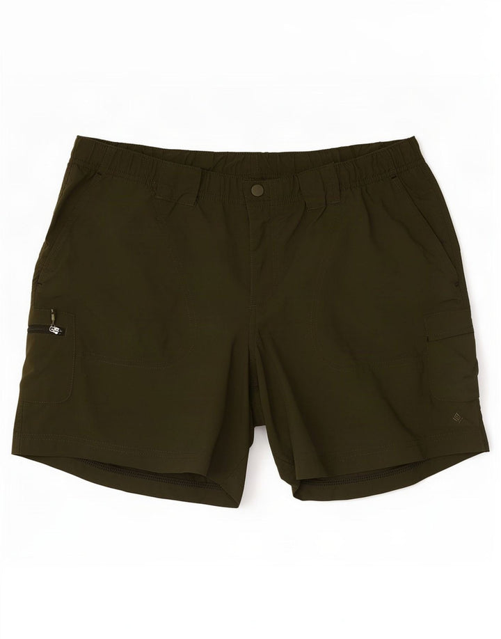 Columbia Short Cargo Homme Moyen W32 Vert Polyester
