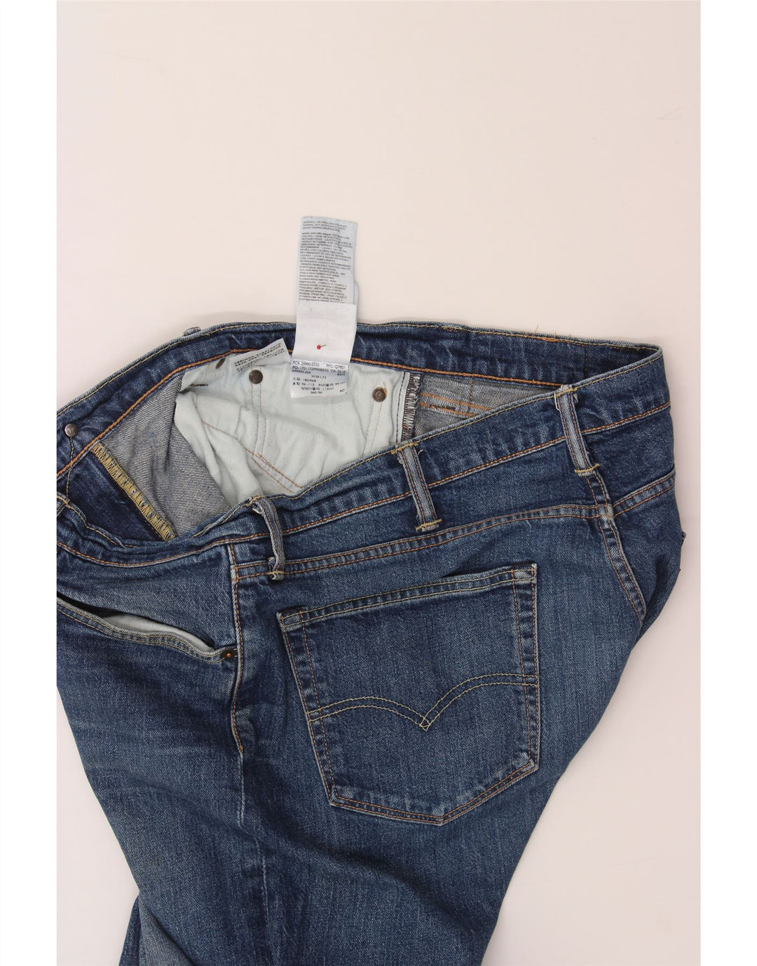 LEVI'S Jean Droit Homme W38 L32 Bleu Coton
