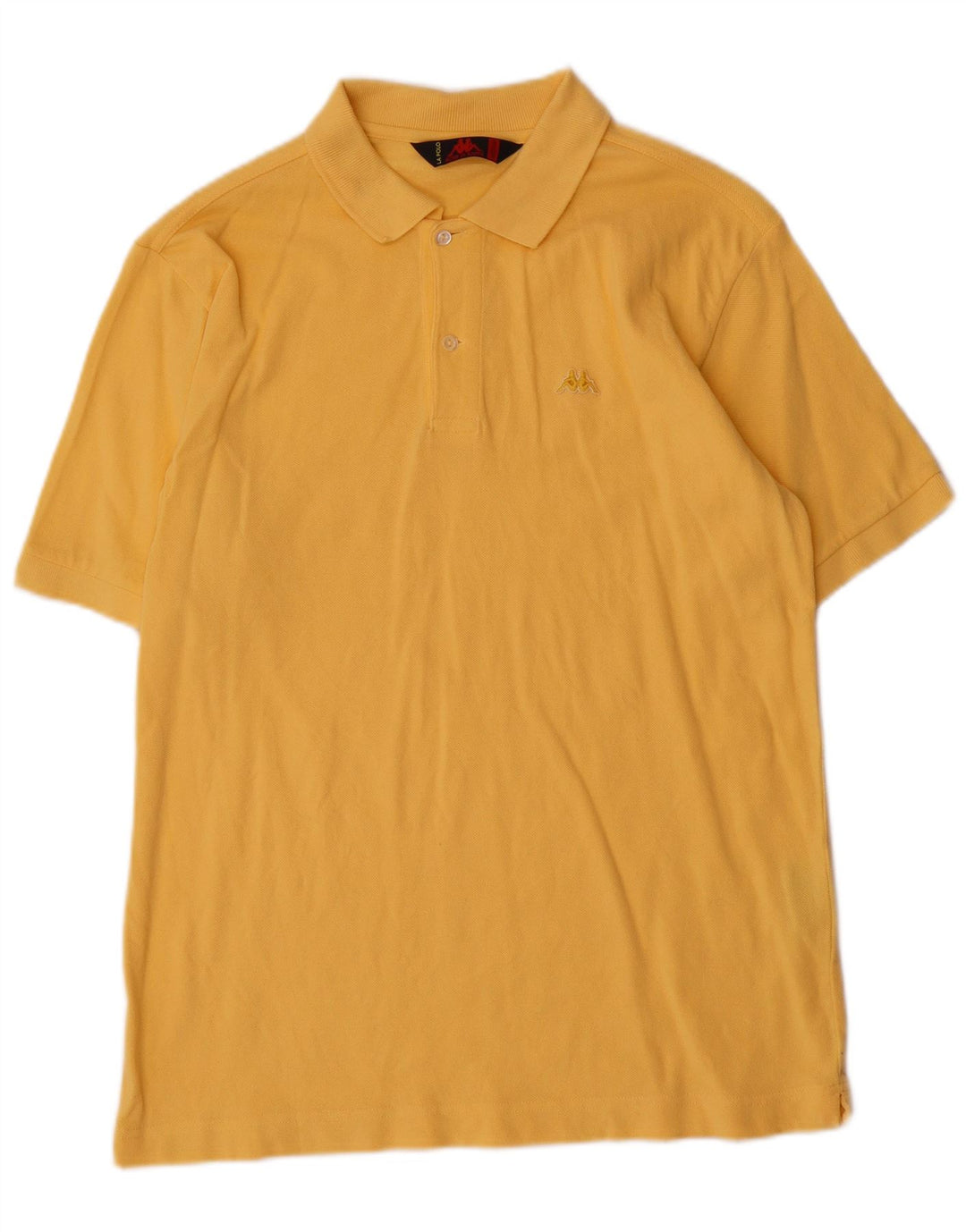 Kappa Polo Homme Jaune Moyen Coton