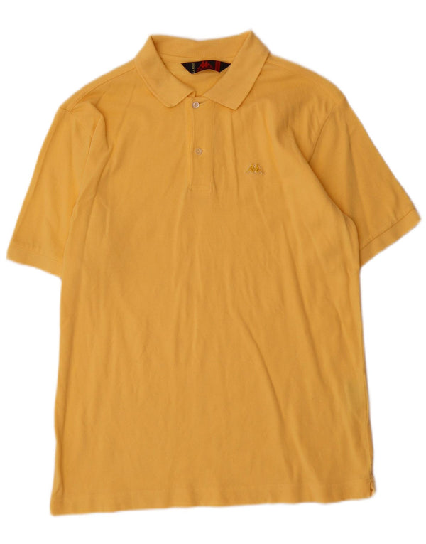 Kappa Polo Homme Jaune Moyen Coton