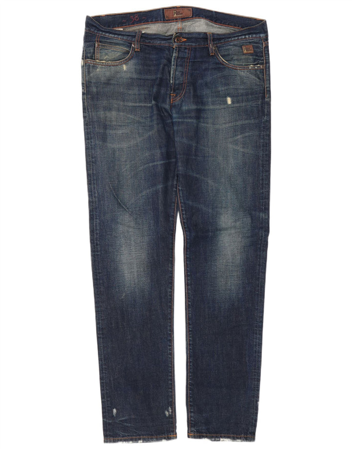 Roy Rogers Jean slim vieilli pour homme W38 L34 en coton bleu
