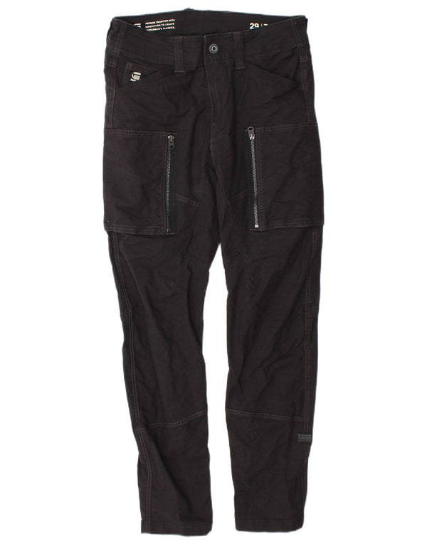 G-Star Mens Slim Cargo Trousers W29 L32 Black Cotton