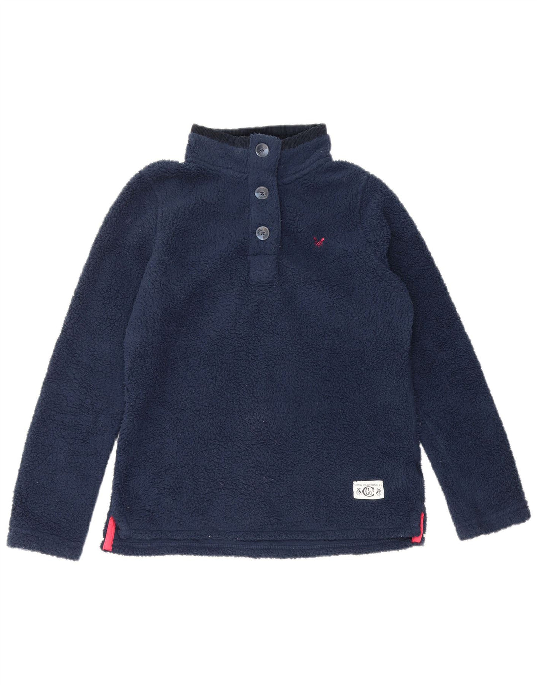 Crew Clothing Pull polaire pour femme UK 12 Bleu marine moyen Polyester