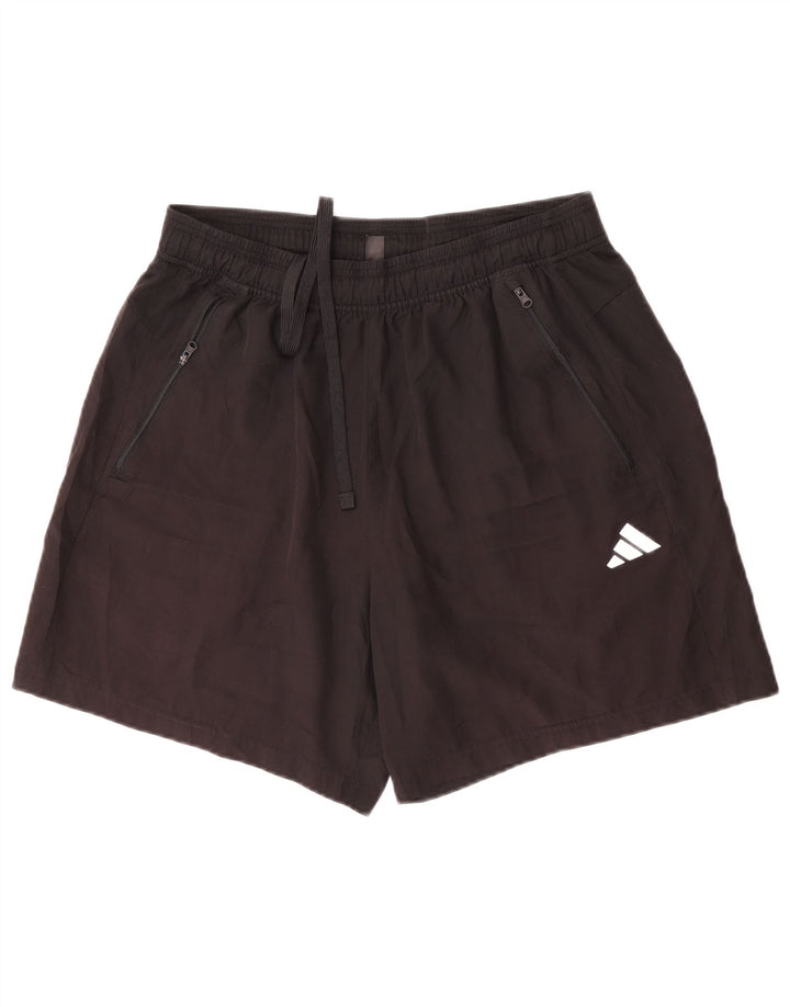 Adidas Short de sport pour homme Large Noir Polyester