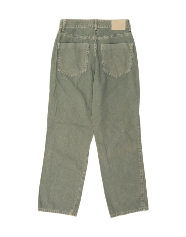 Zara Jean fuselé pour femme EU 38 Small W28 L27 Coton vert