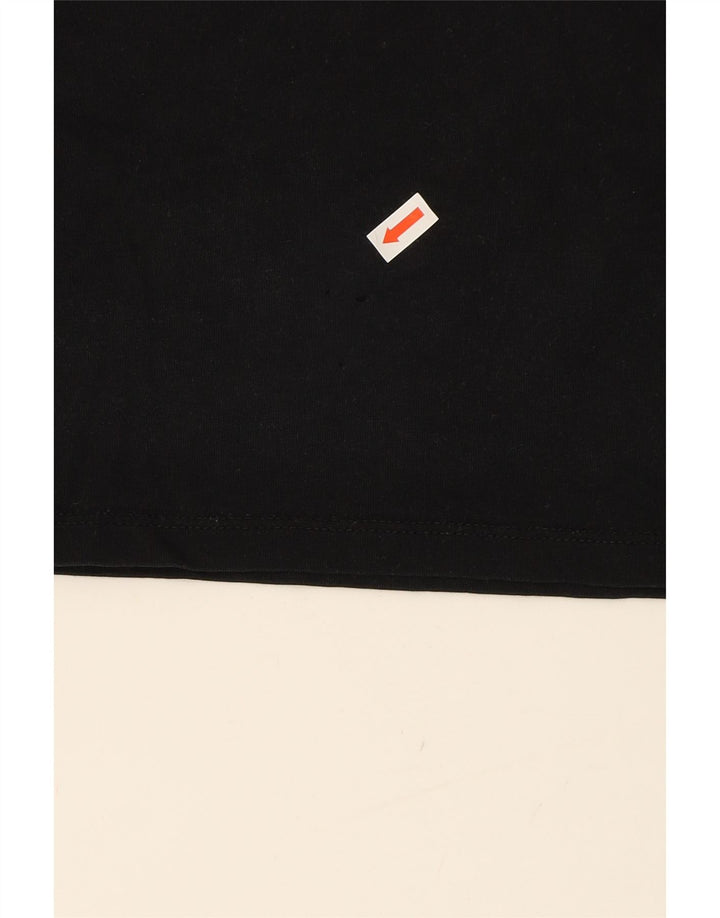 LEVI'S Womens Graphic T-Shirt Top UK 14 Medium Black Cotton Vintage Levi's and Second-Hand Levi's from Messina Hembry 
