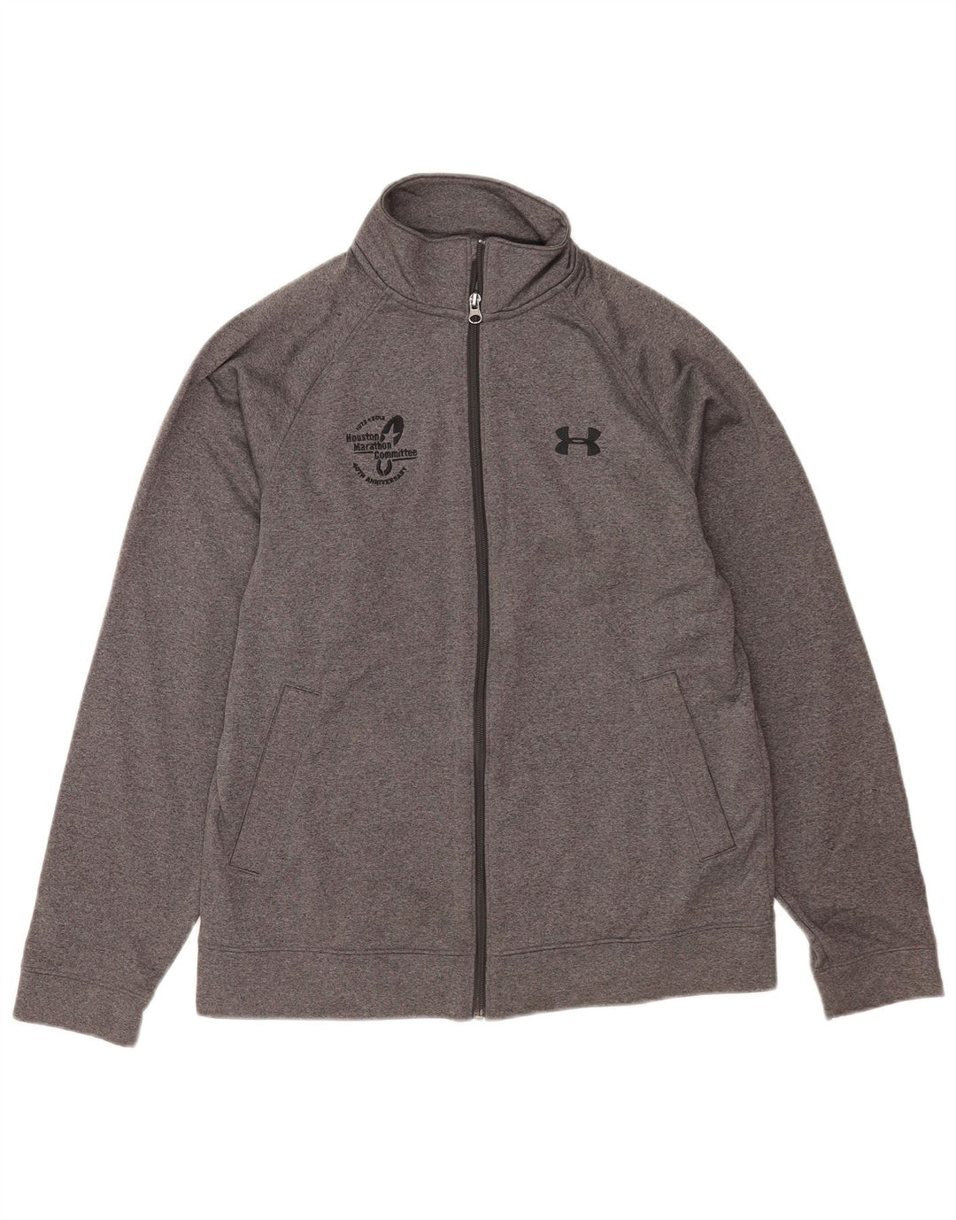 Under Armour Veste de Survêtement Graphique Homme Gris Moyen Polyester