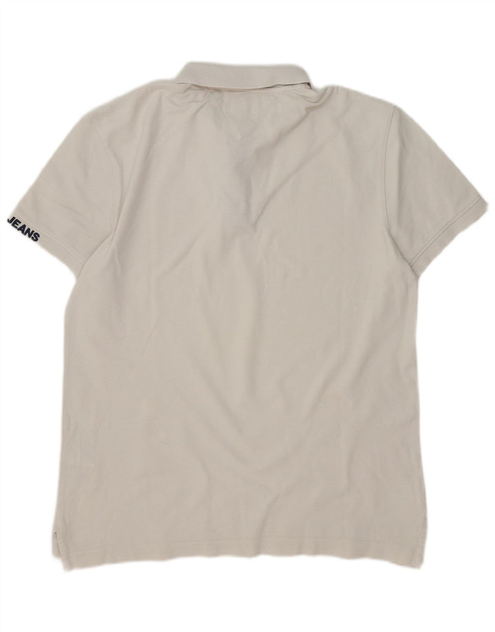 Tommy Hilfiger Polo Homme Blanc Moyen Coton