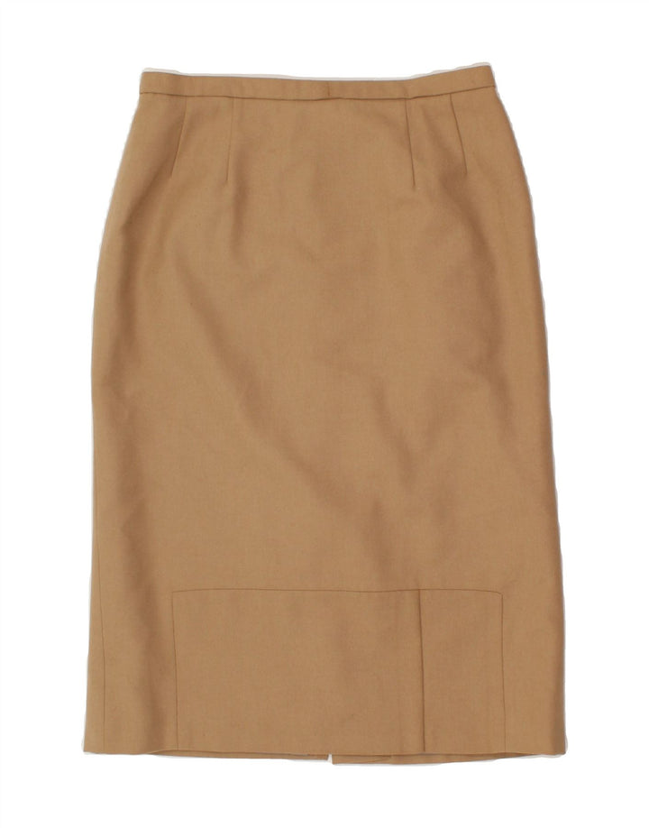 VINTAGE Womens Straight Skirt W32 Large Beige Vintage Vintage and Second-Hand Vintage from Messina Hembry 