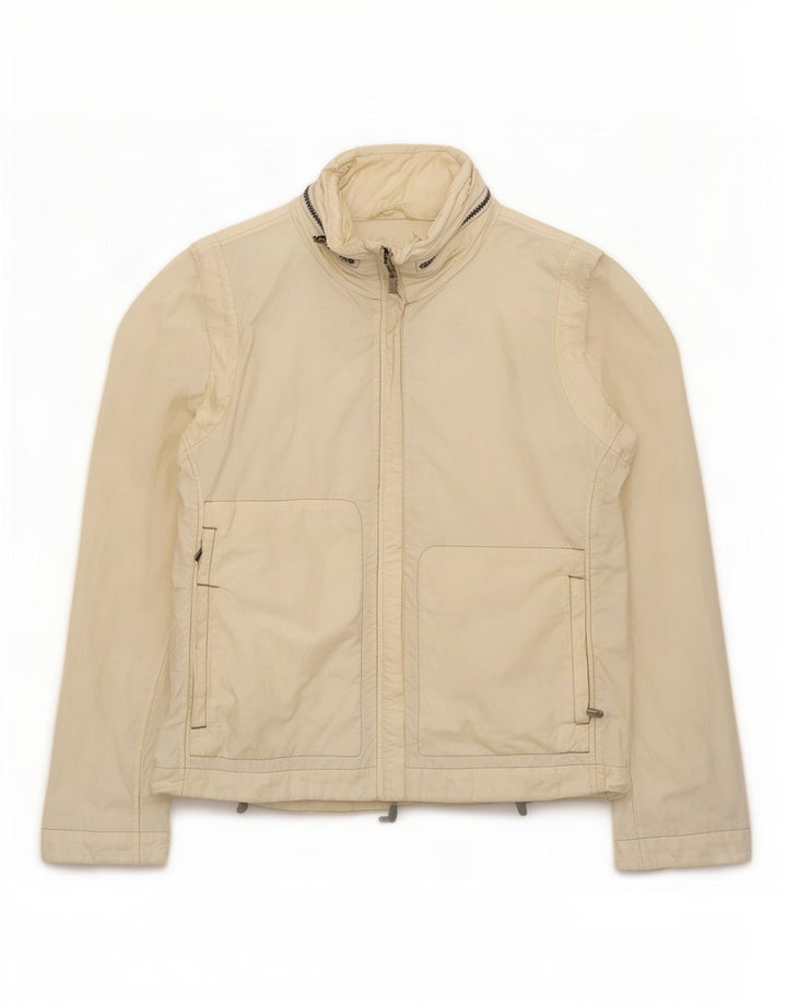 Murphy & Nye Veste bomber à capuche pour femme UK 10 Petit coton blanc cassé