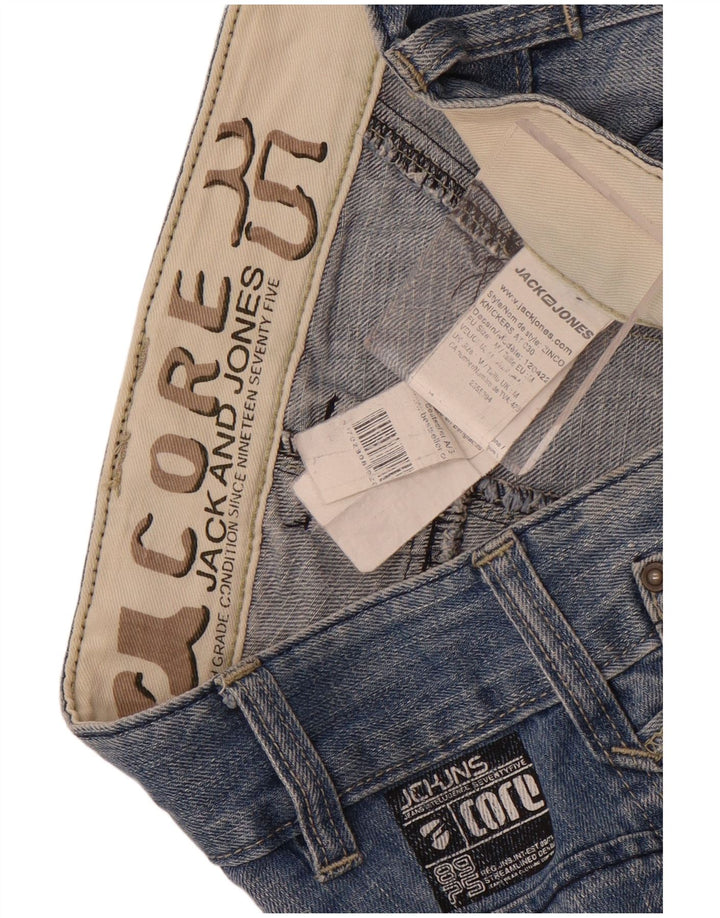 Jack & Jones Short en Jean Homme Medium W32 Bleu Coton