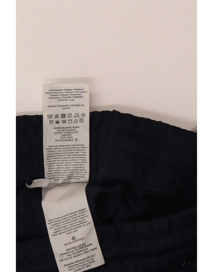 Jack & Jones Pantalon de Survêtement Homme Large Bleu Marine Colorblock Polyester