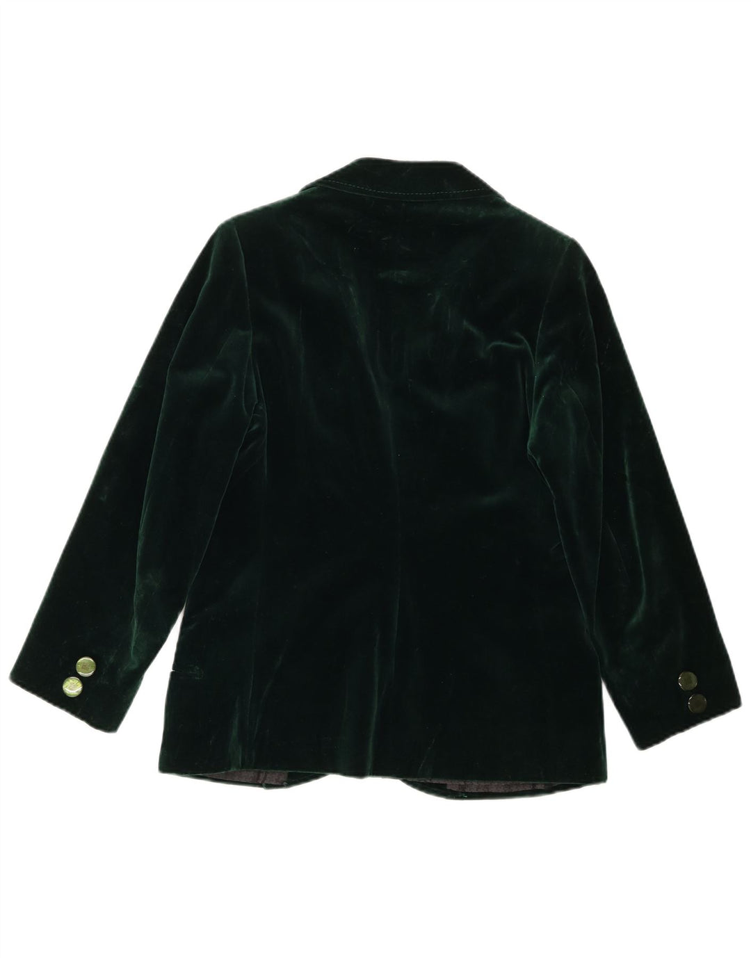 vintage Femmes 1 Bouton Blazer Veste UK 10 Petit Vert