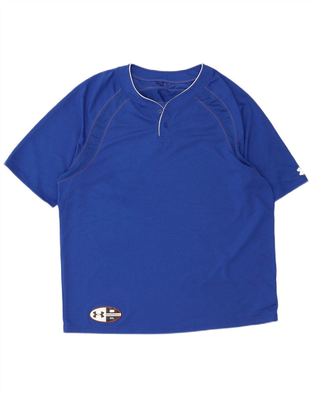 UNDER ARMOUR T-Shirt Baseball Homme XL Bleu Polyester