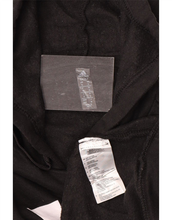 ADIDAS Pull à capuche graphique pour homme Petit coton noir