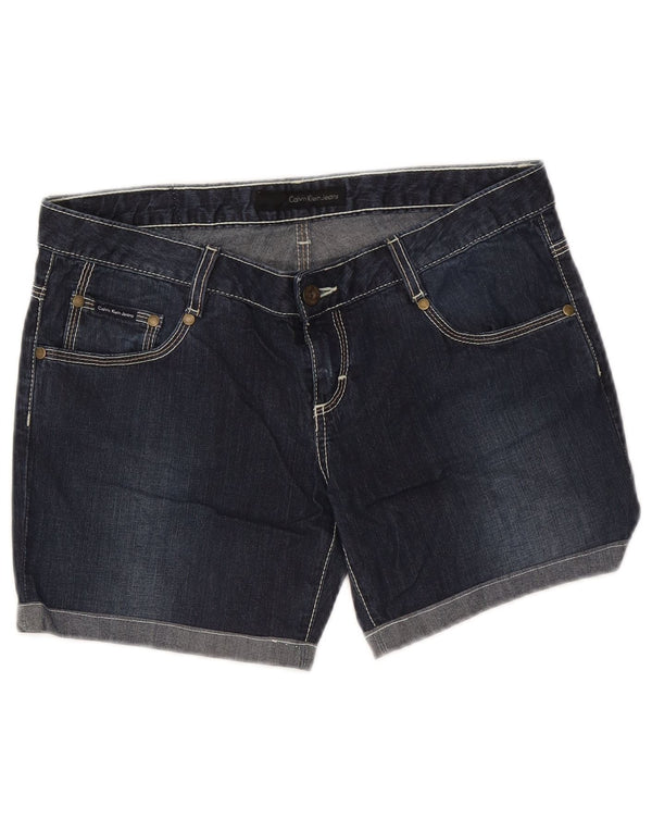 Calvin Klein Short en jean W31 en coton bleu marine moyen pour femme
