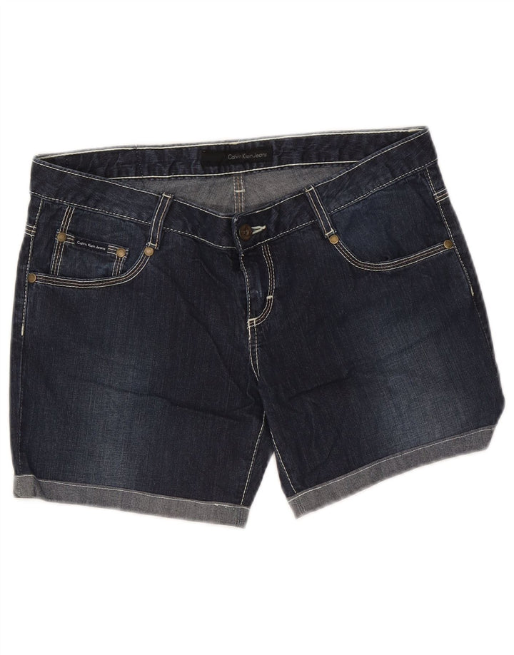 Calvin Klein Short en jean W31 en coton bleu marine moyen pour femme