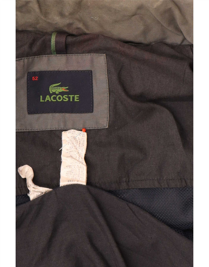 Lacoste Veste bomber à capuche homme IT 52 XL Gris Coton