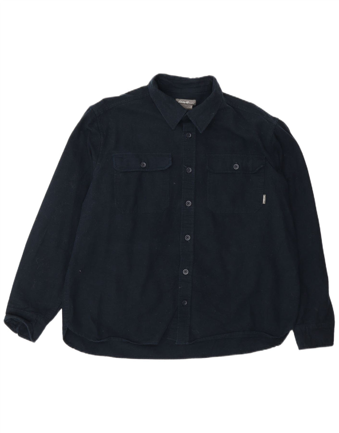 Eddie Bauer Chemise Homme Bleu Marine Moyen Coton
