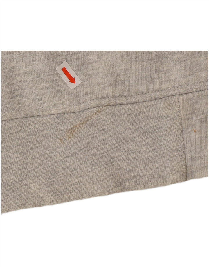 Ellesse Pull à capuche zippé pour homme Large Gris Colorblock