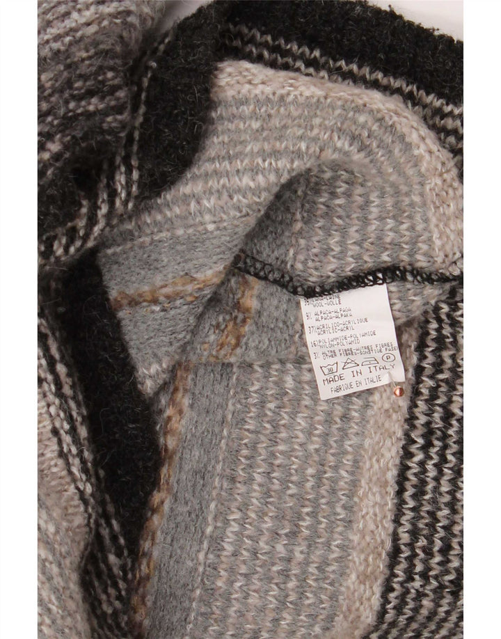 Marlboro Classics Pull col V pour homme 2XL en laine rayée grise