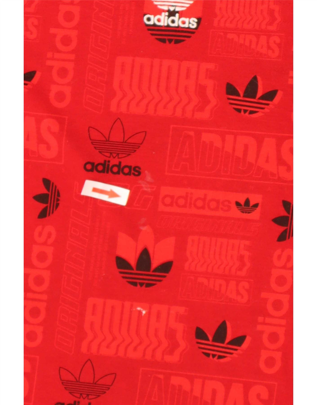 Adidas Mens Regular Graphic T-Shirt Top Rouge Moyen Polyester