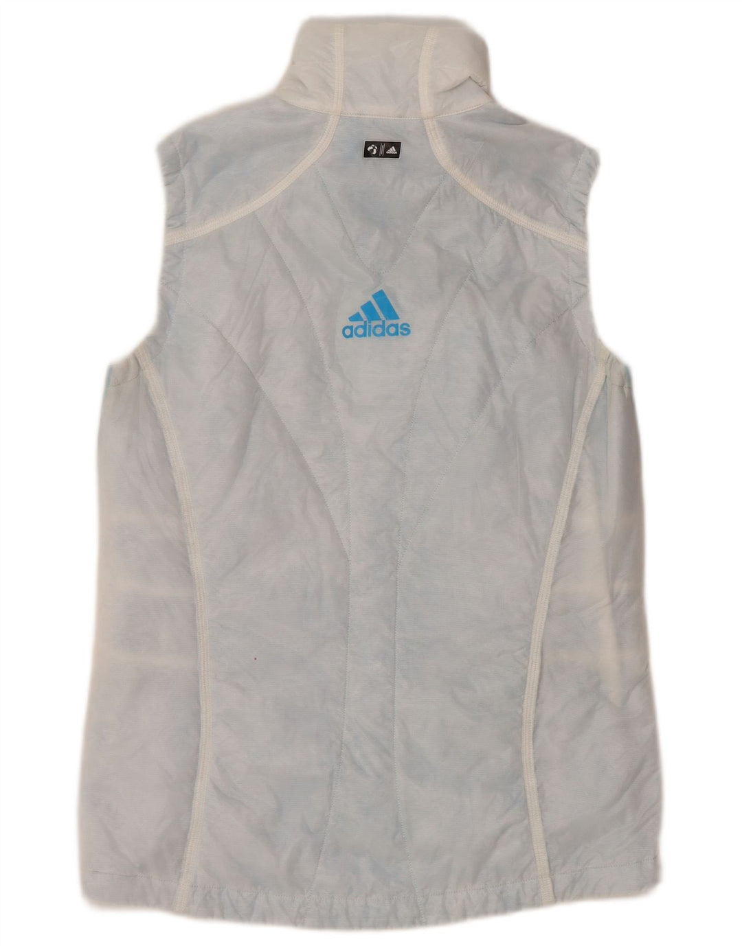 Adidas Femme Terrex Rembourré Gilet UK 12 Moyen Blanc Polyester