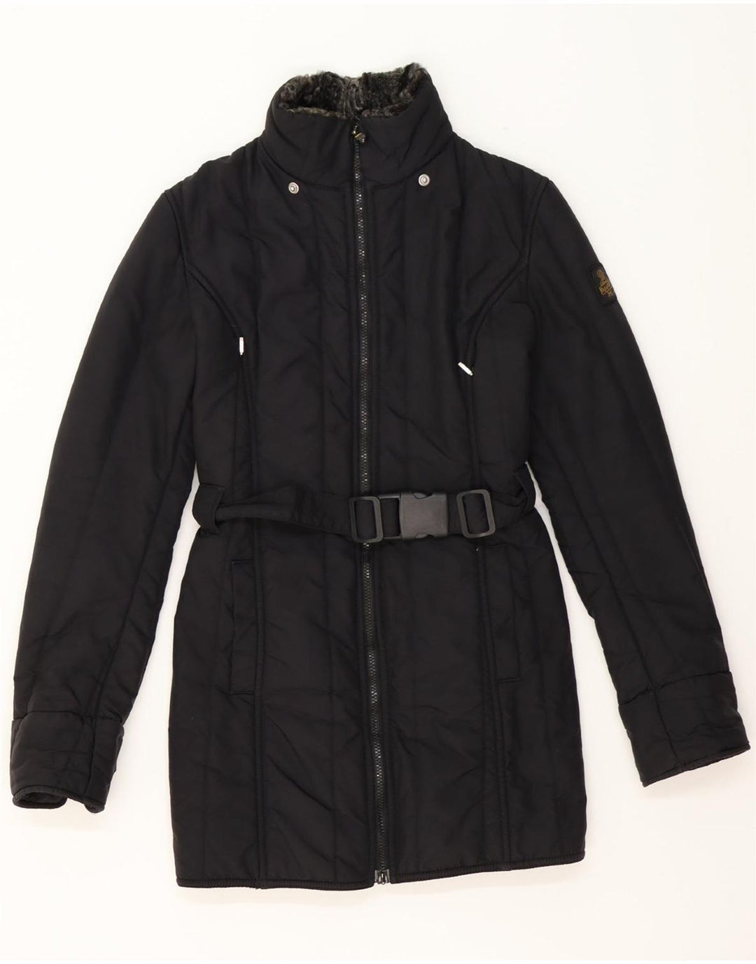 REFRIGIWEAR Womens Padded Jacket UK 10 Small Black Polyamide Vintage Refrigiwear and Second-Hand Refrigiwear from Messina Hembry 
