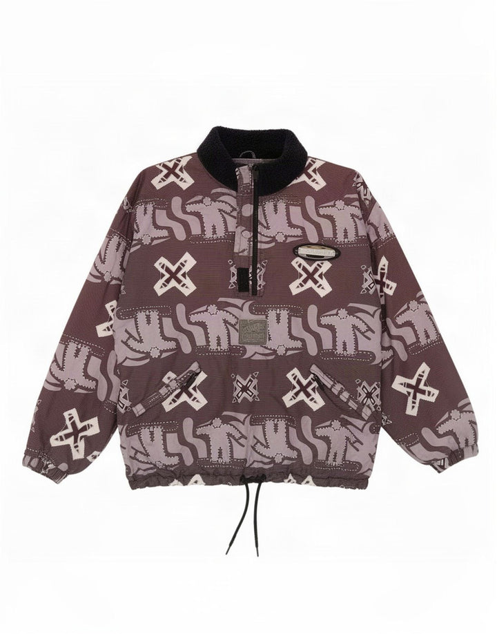 Iguana Veste coupe-vent à motif abstrait pour homme UK 40 Large Violet
