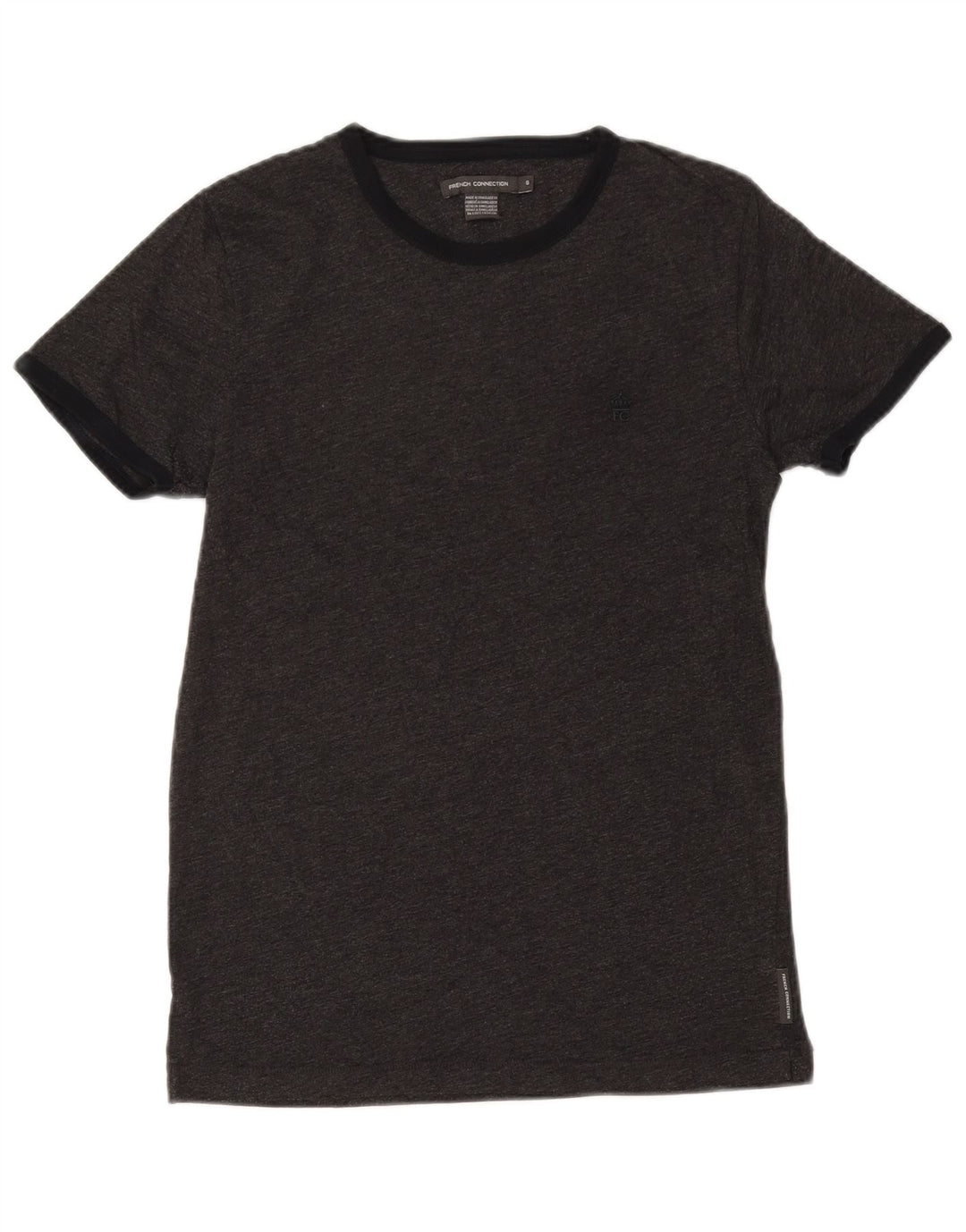 French Connection T-Shirt Homme Petit Gris Coton
