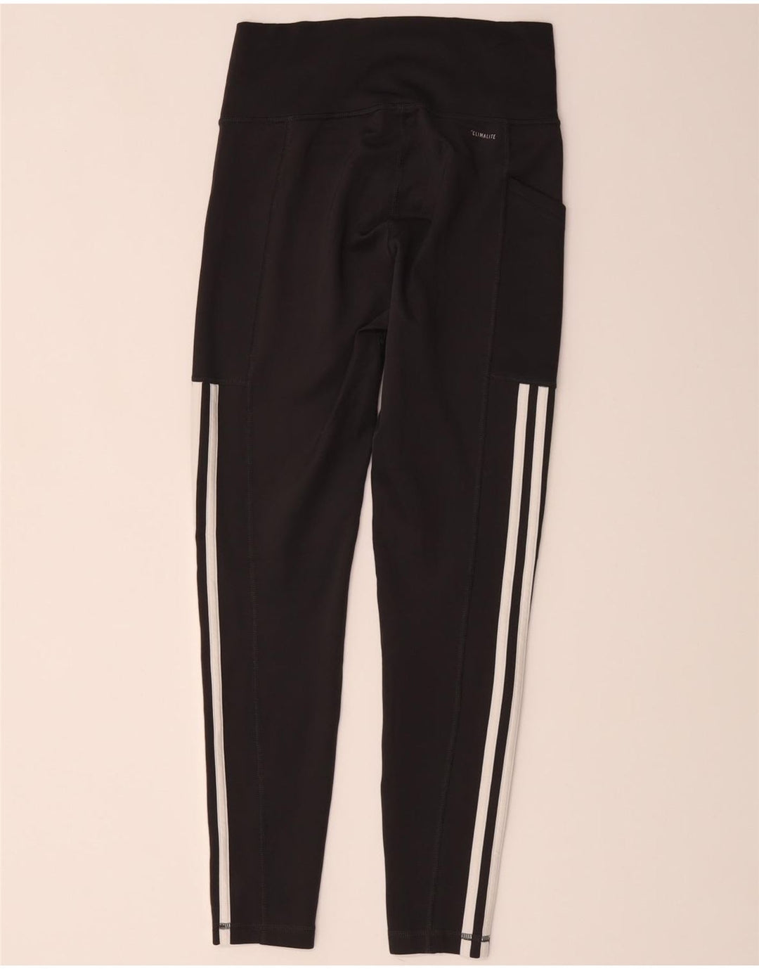 Adidas Climalite Leggings UK 8/10 Petit Noir Polyester