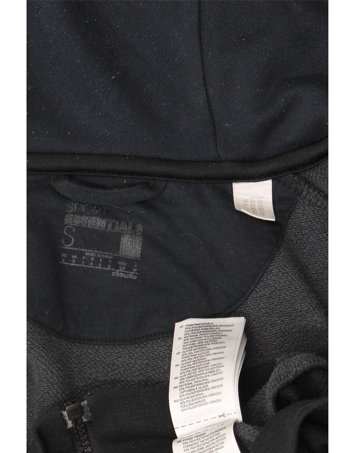 ADIDAS Pull à capuche zippé Climalite pour homme, petit, gris, coton color block