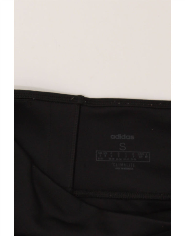 ADIDAS Womens Leggings UK 10 Small  Black Polyester Vintage Adidas and Second-Hand Adidas from Messina Hembry 