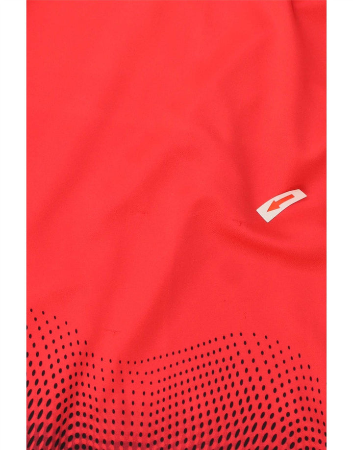 Nike Hommes Dri Fit T-Shirt Haut Petit Rouge Colorblock